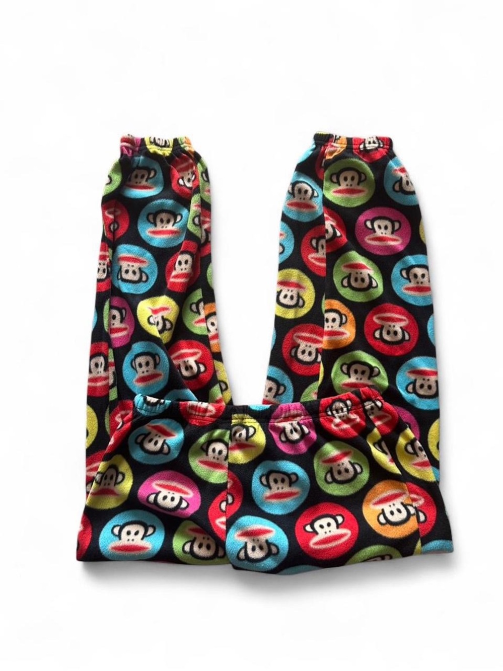 Vintage Paul Frank Kid’s Fleece Colorful Pajama Bottoms in Size medium